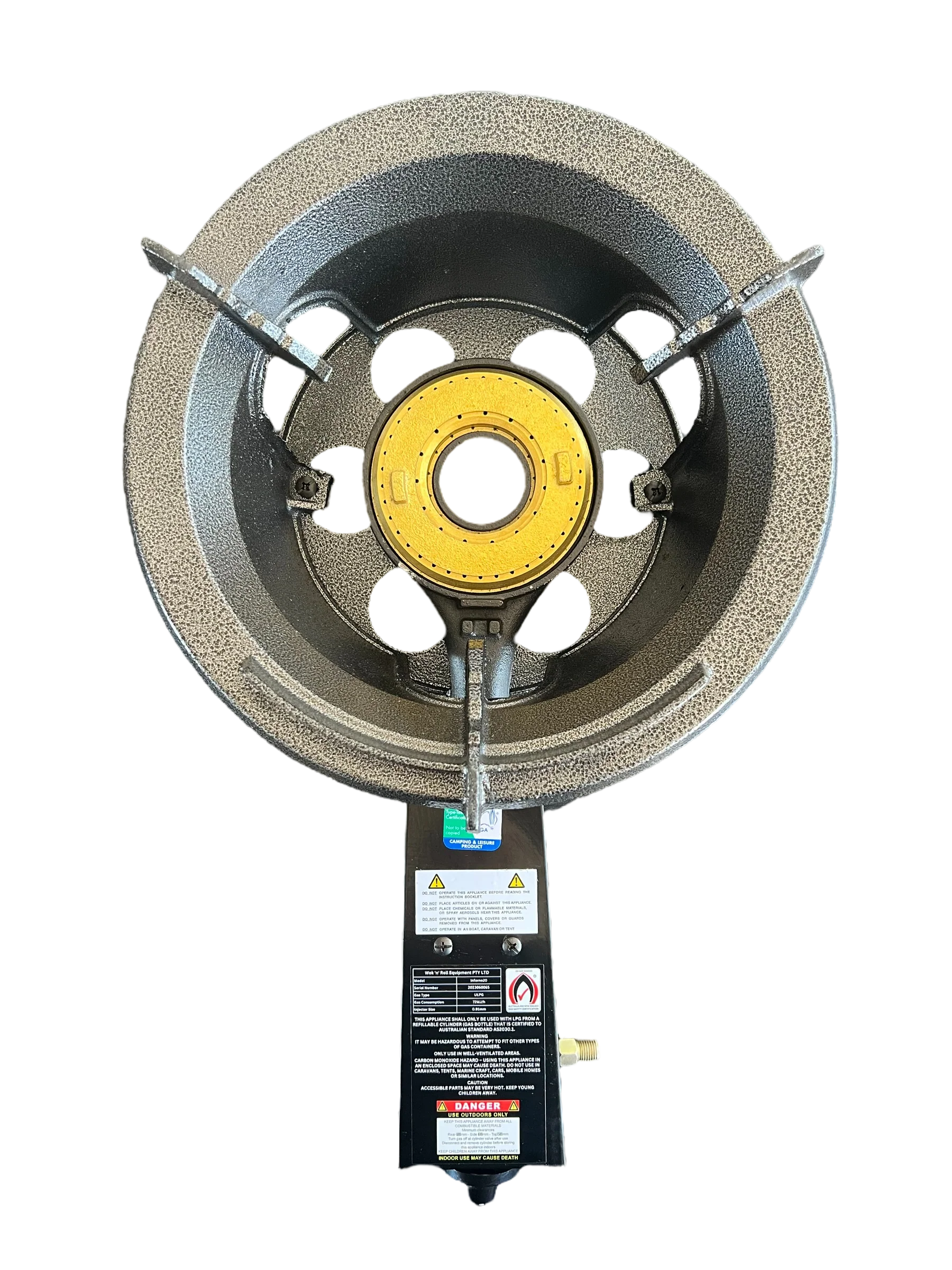 Inferno20 High Pressure Wok Burner - Heat Output: 20 kW (72 MJ/h) - Image 3